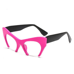 Monica Fashion Cat Eye Glasses Frame Cat Eye Frames Southood Pink black 