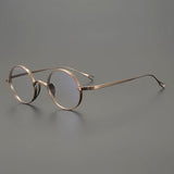 Monroe Titanium Round Glasses Frame Round Frames Southood Bronze-round 
