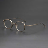 Monroe Titanium Round Glasses Frame Round Frames Southood Bronze-square 
