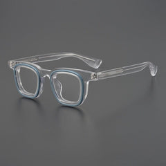 Moore Personalized Designer Acetate Eyeglasses Frame Rectangle Frames Southood Clear 