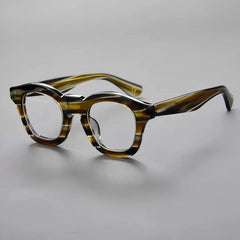 Mora Vintage Acetate Glasses Frame Oval Frames Southood Stripe Leopard 