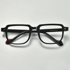 Morly Vintage Acetate Glasses Frame Rectangle Frames Southood Black 
