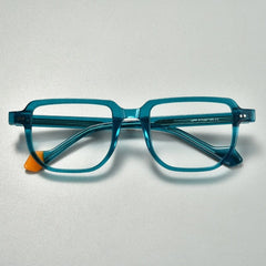 Morly Vintage Acetate Glasses Frame Rectangle Frames Southood Blue 