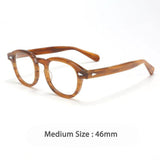 Mort Retro Round Optical Glasses Frame Round Frames Southood Amber46mm 