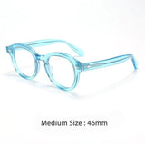 Mort Retro Round Optical Glasses Frame Round Frames Southood Blue46mm 