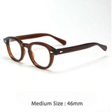 Mort Retro Round Optical Glasses Frame Round Frames Southood Brown46mm 