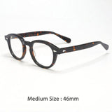 Mort Retro Round Optical Glasses Frame Round Frames Southood Leopard46mm 