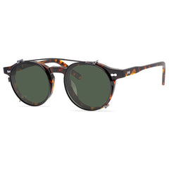 Morton Acetate Glasses Frame With sunglasses Clips Round Frames Southood Tortoise 