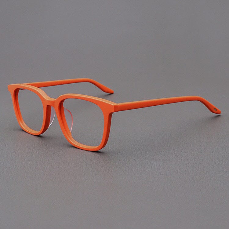 Myrna Acetate Rectangle Glasses Frame Rectangle Frames Southood Matte Orange 
