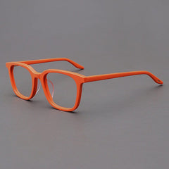Myrna Acetate Rectangle Glasses Frame Rectangle Frames Southood Matte Orange 