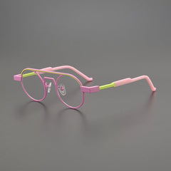 Naldo Pilot Titanium Glasses Frame Round Frames Southood 