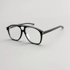 Nash Retro Aviator Acetate Glasses Frame Aviator Frames Southood Black 