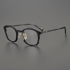 Nassir Personality Irregular Titanium Glasses Frame Geometric Frames Southood Black 
