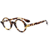 Nat Round Retro Acetate Optical Glasses Frame Round Frames Southood amber 