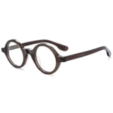 Nat Round Retro Acetate Optical Glasses Frame Round Frames Southood gray 