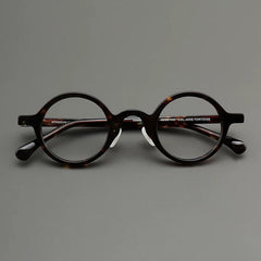 Neal Retro Round Glasses Frame Round Frames Southood Leopard 