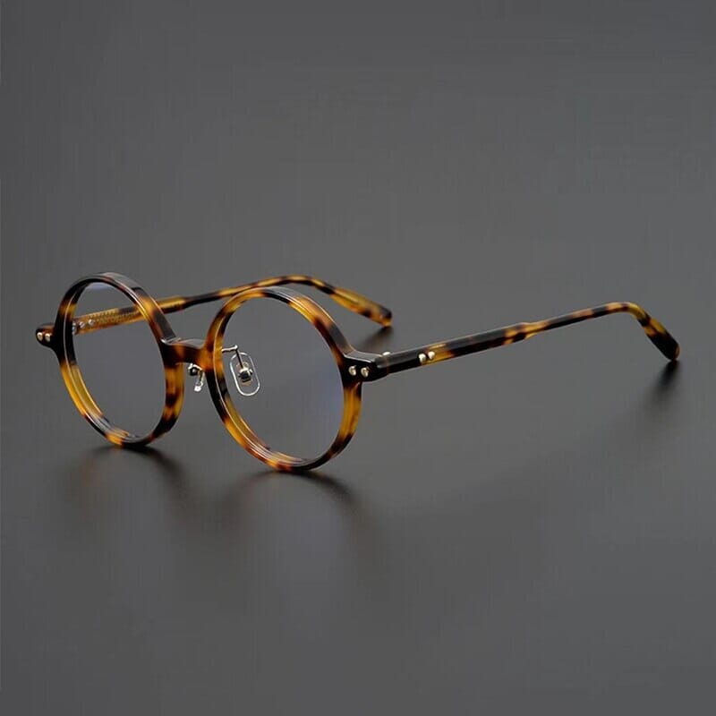 Nedaa Hand Craft Retro Tortoise Round Glasses Frame Round Frames Southood Tortoise 