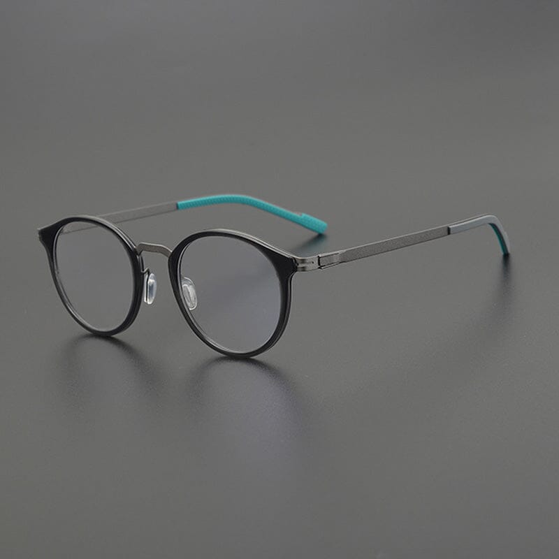 Neo Round Ultra Light Titanium Glasses Frame Round Frames Southood Gray Gun 