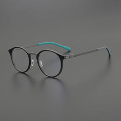 Neo Round Ultra Light Titanium Glasses Frame Round Frames Southood Gray Gun 
