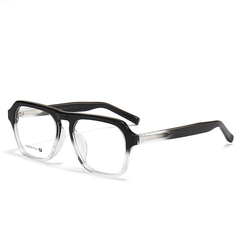 Netini Business Trend Gradient Glasses Frame Rectangle Frames Southood Fading Black 