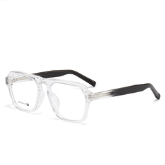 Netini Business Trend Gradient Glasses Frame Rectangle Frames Southood Transparent 