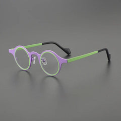 Nisi Titanium Round Glasses Frame Round Frames Southood Purple 