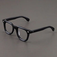 Niurka Vintage Acetate Glasses Frame Rectangle Frames Southood Black 