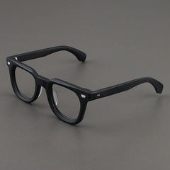 Niurka Vintage Acetate Glasses Frame Rectangle Frames Southood Matte Black 