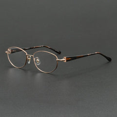 Noah Acetate Alloy Glasses Frame Oval Frames Southood Bronze 