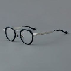 Noel Round Unisex Ultra-Light Titanium Glasses Frame Round Frames Southood Black 