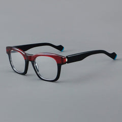 Nora Vintage Acetate Glasses Frame Rectangle Frames Southood Black 