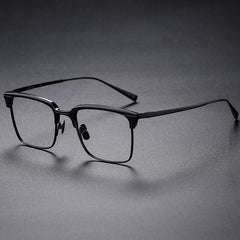 Oates Titanium Glasses Frame Rectangle Frames Southood Black 