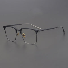 Oates Titanium Glasses Frame Rectangle Frames Southood GunBlack 