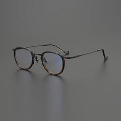 Oda Premium Series Vintage Glasses Frame Round Frames Southood Leopard Coffe 