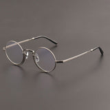 Odam Retro Round Titanium Glasses Frame Round Frames Southood Gun 
