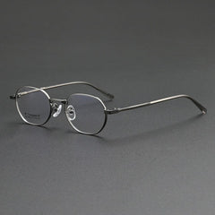 Olmo Retro Titanium Eyeglasses Frame Oval Frames Southood Gun 