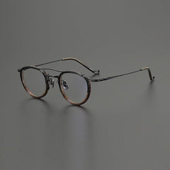 Ona Premium Series Vintage Glasses Frame Round Frames Southood Leopard Coffe 