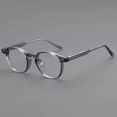 Ons Vintage TR90 Eyeglasses Frame Round Frames Southood Clear Gray 