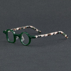 Onur Vintage Round Square Acetate Glasses Frame Geometric Frames Southood Green camouflage 