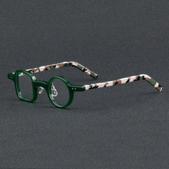 Onur Vintage Round Square Acetate Glasses Frame Geometric Frames Southood Green camouflage 