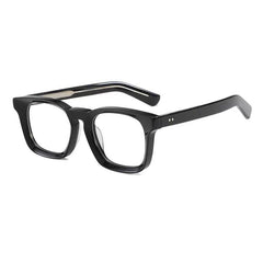 Opus Vintage Acetate Glasses Frame Rectangle Frames Southood Black Silver 