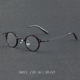 Orita Small Punk Round Glasses Frame Round Frames Southood C10LeopardGun 