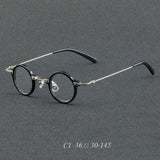 Orita Small Punk Round Glasses Frame Round Frames Southood C1Black 