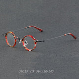 Orita Small Punk Round Glasses Frame Round Frames Southood C8Red 