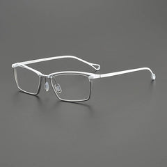 Osch Retro Titanium Ultra-Light Glasses Frame Rectangle Frames Southood White Grey 