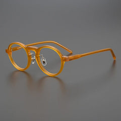 Osrid Vintage Acetate Eyeglasses Frame Round Frames Southood Orange 