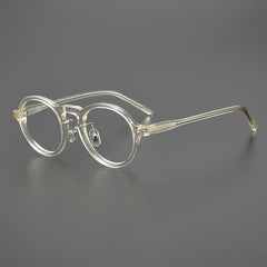 Osrid Vintage Acetate Eyeglasses Frame Round Frames Southood Yellow 