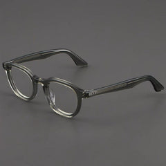 Oswald Vintage Designer Acetate Glasses Frame Oval Frames Southood Gray Green 
