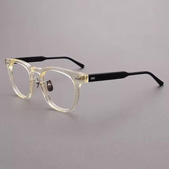 Oswald Vintage Designer Acetate Glasses Frame Oval Frames Southood Yellow Black 