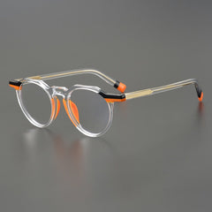 Oswald Vintage Designer Acetate Glasses Frame Round Frames Southood Transparent 